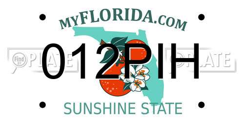 012PIH Florida License Plate
