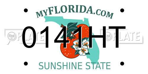 0141HT Florida License Plate