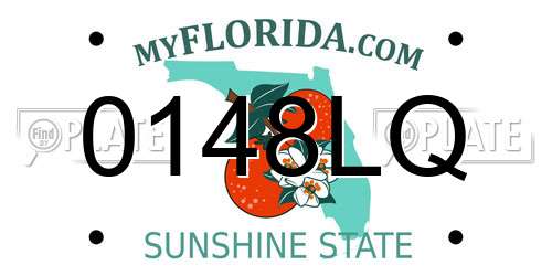 0148LQ Florida License Plate