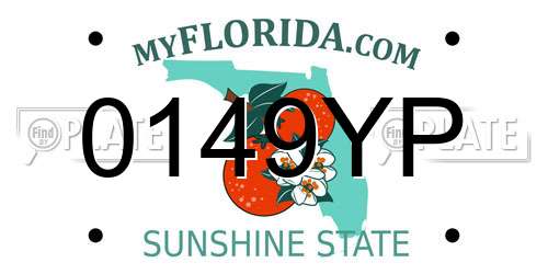 0149YP Florida License Plate