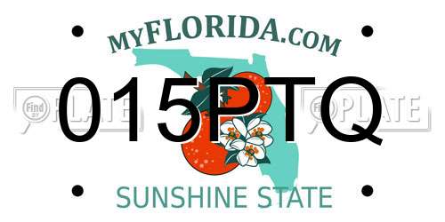 015PTQ Florida License Plate