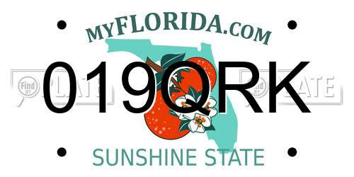 019QRK Florida License Plate