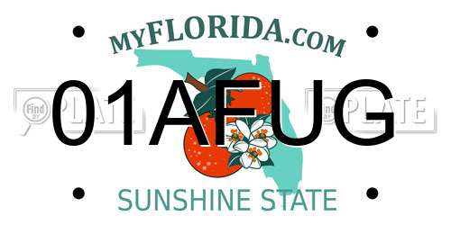 01AFUG Florida License Plate