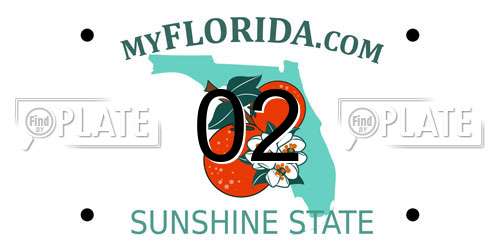 02 Florida License Plate