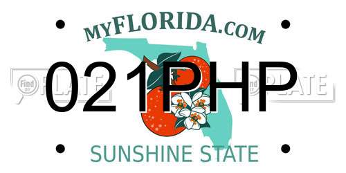 021PHP Florida License Plate
