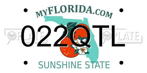 022QTL Florida License Plate