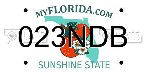 023NDB Florida License Plate