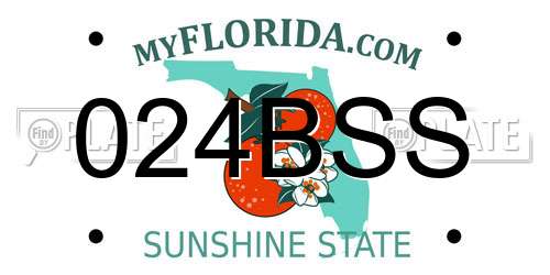 024BSS Florida License Plate