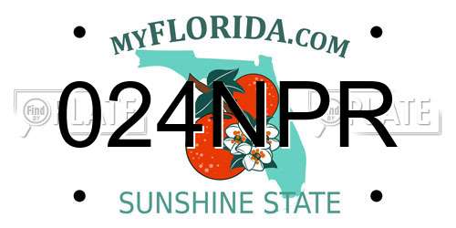 024NPR Florida License Plate