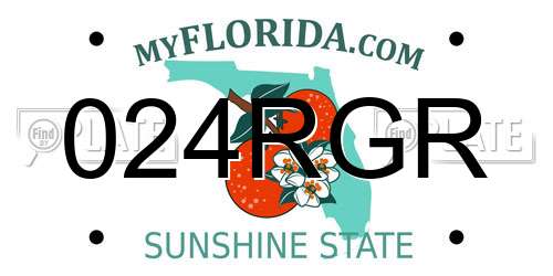 024RGR Florida License Plate