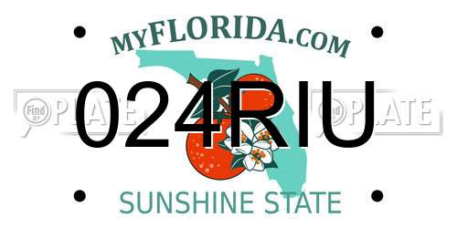 024RIU Florida License Plate