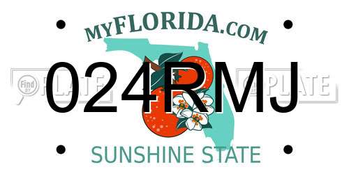 024RMJ Florida License Plate