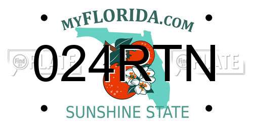 024RTN Florida License Plate