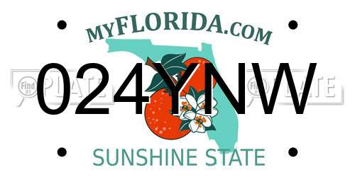 024YNW Florida License Plate