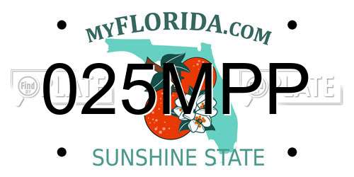 025MPP Florida License Plate