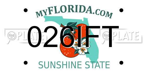 026IFT Florida License Plate