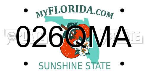 026QMA Florida License Plate