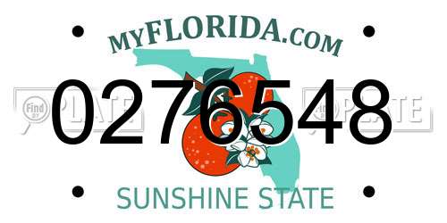 0276548 Florida License Plate