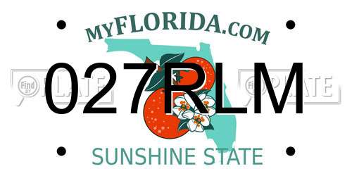 027RLM Florida License Plate