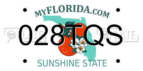 028TQS Florida License Plate