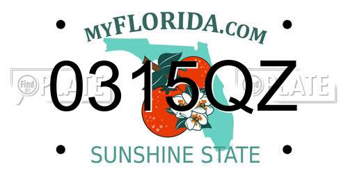 0315QZ Florida License Plate