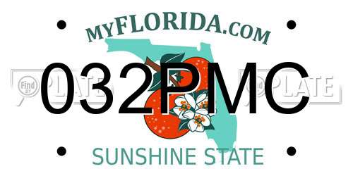 032PMC Florida License Plate