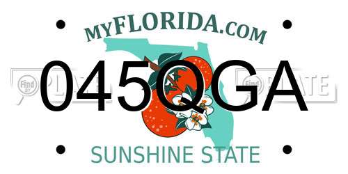 045QGA Florida License Plate