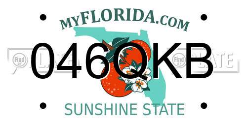 046QKB Florida License Plate