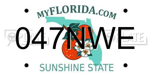 047NWE Florida License Plate