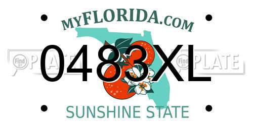 0483XL Florida License Plate