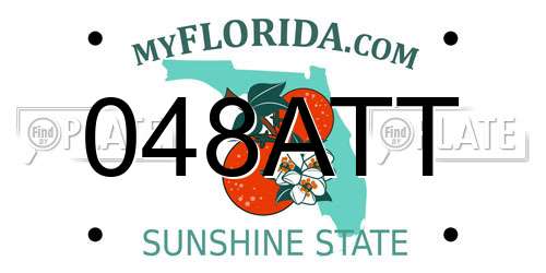 048ATT Florida License Plate