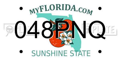 048PNQ Florida License Plate