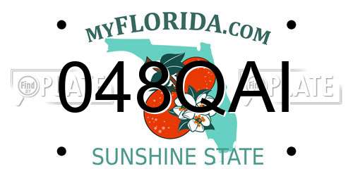048QAI Florida License Plate