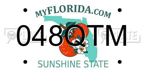 048QTM Florida License Plate