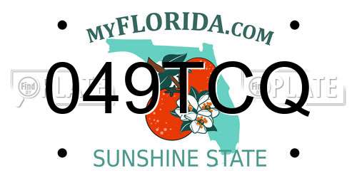 049TCQ Florida License Plate