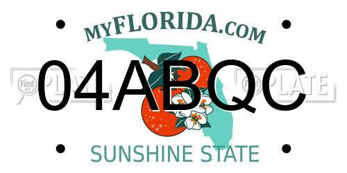 04ABQC Florida License Plate