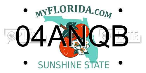 04ANQB Florida License Plate