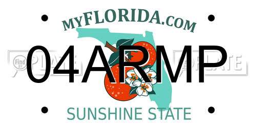 04ARMP Florida License Plate
