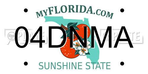 04DNMA Florida License Plate