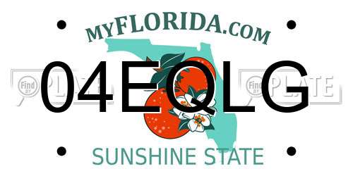 04EQLG Florida License Plate