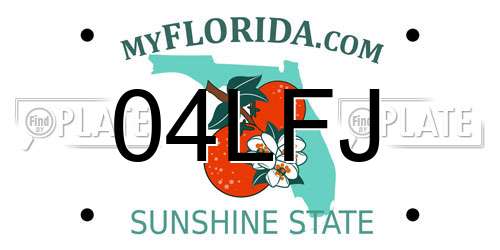 04LFJ Florida License Plate