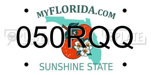 050RQQ Florida License Plate