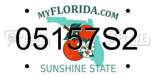 05157S2 Florida License Plate