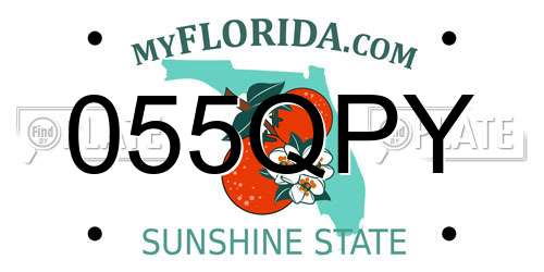055QPY Florida License Plate