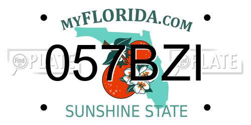 057BZI Florida License Plate