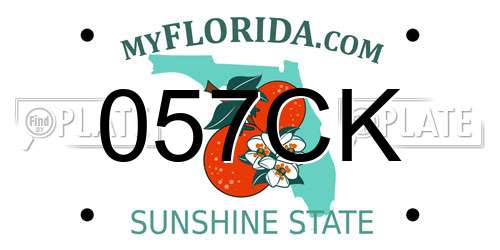 057CK Florida License Plate