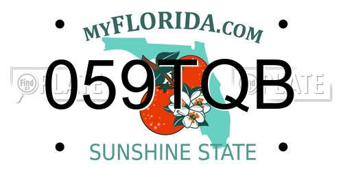 059TQB Florida License Plate