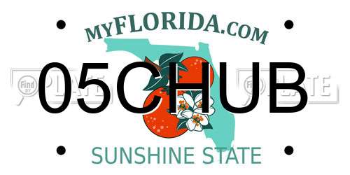 05CHUB Florida License Plate