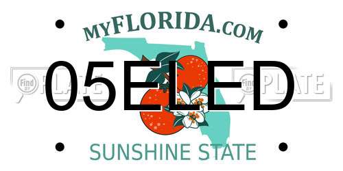 05ELED Florida License Plate