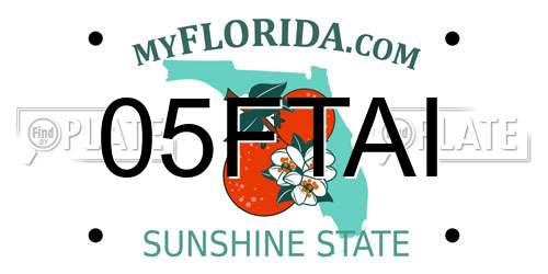 05FTAI Florida License Plate
